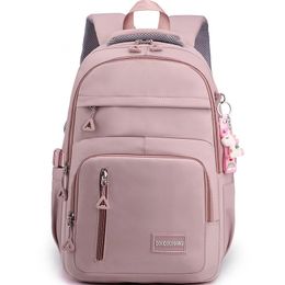 Schoolbag girls primary school students light weight reduction child female junior high large capacity backpack 231229