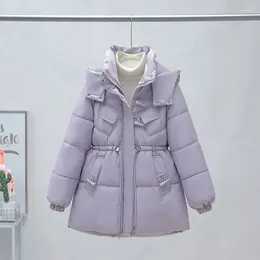 Women's Trench Coats 2023 Winter Hooded Down Cotton Coat Korean Version Fashion Loose And Fashionable Mid Length