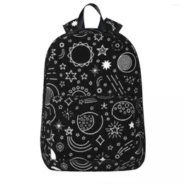 Backpack Sun Moon And Stars Boy Girl Bookbag School Bags Cartoon Kids Rucksack Travel Shoulder Bag Large Capacity