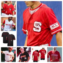 Customise NC State Luke Nixon Wolfpack NCAA College Baseball stitched Jerseys any name any number Wears Carson Falsken Noah Soles Brandon Butterworth