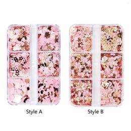 Nail Art Decorations Heart Glitter Sequins Paillettes DIY Craft Valentine's Day Decor For Phone Cases Holiday Card Making Nightclub Party