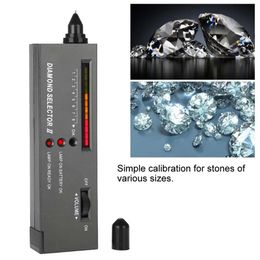 Rings High Accuracy Diamond Tester Gemstone Gem Selector Led Light Audio Indication Jewelry Diamond Indicator Testing Pen Jewelry Tool