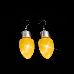 Dangle Earrings Christmas Decorations LED Lights Series Small Gifts Light Bulbs Luminous