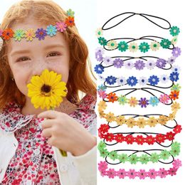 Daisy Colourful Headband for Kids Girl Delicate Broken Bangs Hair Band Children Daily Party Dress Up Hair Accessories Gifts