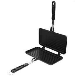 Pans Frying Pan Non Stick Pots Double Sided Sandwich Aluminium Alloy Baking Tray Small Waffle Maker Breakfast Machine Toaster