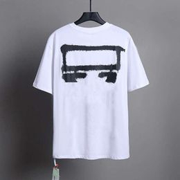 Mens T Shirt Brand Summer Offs Designers Luxury T-shirts Men Women Offswhite Tops Tees T-shirt Casual Tshirts White Back Paint Arrows Short Sleeve Tshirt 8HEV