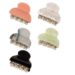 4cm Korean Mini Small Hairpins Acrylic Lovely Crab Hair Claw Clips for Women Girls Hair Accessories Fashion Headdress