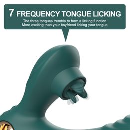 Sex toy Massage vibrator Magnetic magnet charging masturbation Tongue vibrator female flirting adult toy