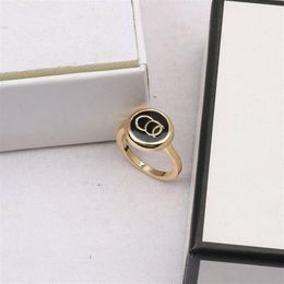 Mixed Simple Top Quality 18K Gold Plated Ring Brand C Double Letter Band Rings Vintage Small Sweet Wind Men Women Fashion Designer2360