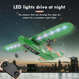 24G Remote Control fighter Glider RC Plane Wingspan Drone Aeroplane UAV Children Game Toy Kids Gift Boy Aviation Flight Model 231229