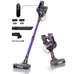 BUTURE 400W 33Kpa Handheld Wireless Cordless Cleaner Vacuum with Touch Display and 12L Large Dust Cup for Floor Carpet Car Pet 231229