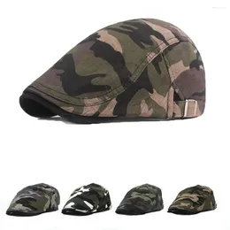 Visors Unisex Hip Hop Camouflage Sboy Caps Men Beret Hat Sun Protection Korean Style Hats Peaked Cap Baseball