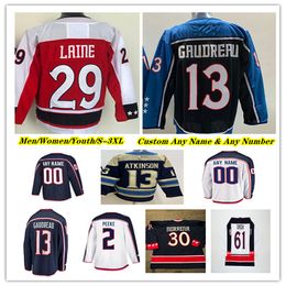 Johnny Gaudreau Columbus Hockey Jersey Patrik Laine Zach Werenski Adam Fantilli Kirill Marchenko Ivan Provorov Dmitri Voronkov Erik Gudbranson Justin Danforth