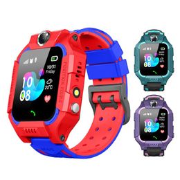 Watches Kids Q19 Smart Watch Wateproof LBS Tracker Smartwatches SIM Card Slot with Camera SOS Voice Chat Smartwatch For Smartphone