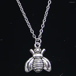 Chains 20pcs Fashion Necklace 21x18mm Bee Pendants Short Long Women Men Colar Gift Jewelry Choker