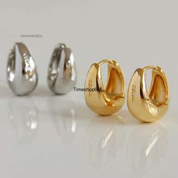 2024 Letter Design Earrings Circle Simple New Fashion Stud Womens Hoop Earring for Woman High Quality 2 Colour