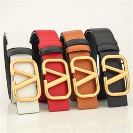 52% OFF Belt Designer New V-belt double-sided belt Colour waist cover classic versatile men's and women's fashion leather