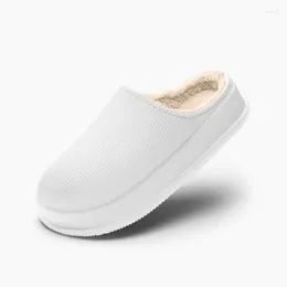 Slippers Winter Men's Plush Comfortable Soft Sole Home Casual Shoes Eva Couple Waterproof Anti Slip Warm Cotton
