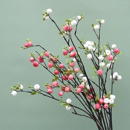 Decorative Flowers Artificial Flower Floral Branch Rattan Handmade Home Decoration Party Green Leaf Fake Plant