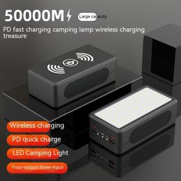 50000mAh Portable large capacity Power Bank with LED For iPhone Xiaomi Powerbank External Spare Battery Portable Charger Powerbank