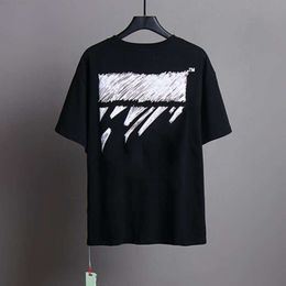 Brand Mens t Shirts Luxury T-shirts Offs Designer Men Women Offwhites Tops Tees T-shirt Summer Casual Tshirts Classics Back Paint Arrows White Short Sleeve Tshirt Mn1p