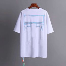 Mens T Shirt Luxury T-shirts Brand Offs Designer Men Women Offswhite Tops Tees T-shirt Summer Casual Tshirts Classics Back Paint Arrows White Short Sleeve Tshirt E8VK