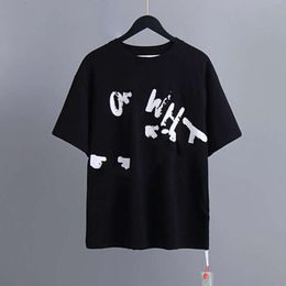 Designers Brand T-shirts Luxury Mens T Shirt Offs Men Women Offswhite Tops Tees Summer T-shirt Classic Back Paint Arrows White Short Sleeve Tshirt Casual Tshirts GLLO