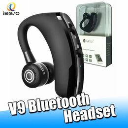 Earphones V9 Wireless Bluetooth Headset Headphone CSR 4.1 Business Stereo Inear Wireless Earphones with Mic Voice Control with Retail Packa