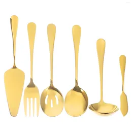 Dinnerware Sets Stainless Steel Cutlery Tableware Fork Portable Flatware Western Restaurant Spoon Kit Serving Utensils