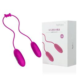 Vibrators Aphojoy Luxury SNAKY VIBE 2 Ends Bullets Rechargeable Waterproof Sex Vibrator 7 Modes Strong Vibration Silicone Couple Vibrator S1