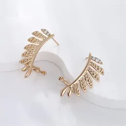 Stud Earrings AdornLink 18K Gold Color Alloy Fashion Leaves Ear Cuff For Women Jewelry Year Gift