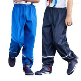 Trousers 2024 PU Waterproof Baby Girl Rain Pants Outdoor Sport Toddler Boy Teenager Kids Clothes Winter Children Snow Wear