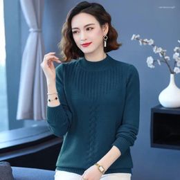 Women's Sweaters Sweater 2024 Spring Autumn Loose Western-Style Knitwear Coat Fashion Middle-Aged Mother Bottoming Shirt Female Top