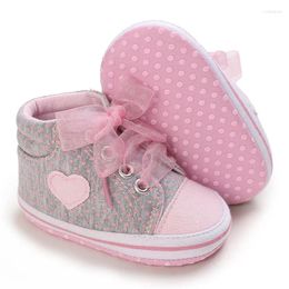 First Walkers Spring Autumn Cute Bowknot Comfortable Sneakers For Baby Girls Lightweight Non Slip Shoes Toddler Indoor Outdoor Walking