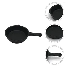 Pans 10 Pcs Pan Pendant Mini House Accessory Decors Container Frying Simulation Model Plastic Cooking