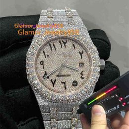 Designer Watches hand Limited pure sale watch inlaid custom moissanite luxury full diamond watch movement box and paperDiamond setting