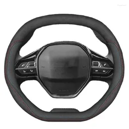 Steering Wheel Covers Car Cover 34cm For Upper And Lower Flat 508L 2008 5008 4008