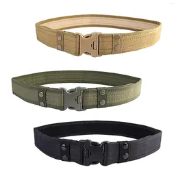 Belts Men's Outdoor Casual Waist Waistband With Heavy Duty Quick Release Buckle Outer Belt For Hiking Hunting