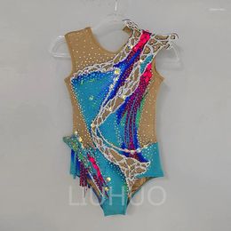 Stage Wear LIUHUO Rhythmic Gymnastics Leotard Customized Cheerleading Competition Performance Suit