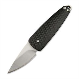 DUALLY 7086 Outdoor Nylon wave fibre Handle Pocket Knife Camping EDC Tactical Hunting Mini Folding Knives