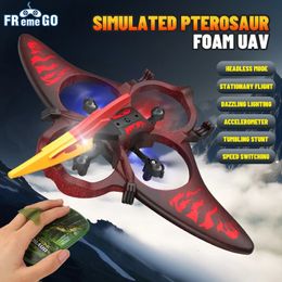 Pterosaur Dinosaur RC Plane EPP Antiwear Foam Fixed Wingspan Drone Dragon Airplane Toys for Kids 231229