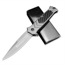 Camping F129 Carbon Fibre Handle Folding Pocket Knife Outdoor Tactical Hunting Self-defense EDC Knives