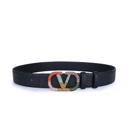 52% OFF Designer New V Family Seven Coloured Warren Hardware Colourful Belt Versatile Waist Seal Pure Handmade Sticky Broken Diamond