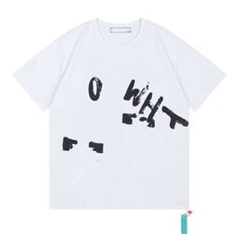 Mens T Shirt Offs Luxury Designers Brand T-shirts Men Women Offswhite Tops Tees Summer T-shirt Classic Back Paint Arrows White Short Sleeve Tshirt Casual Tshirts 3O8I