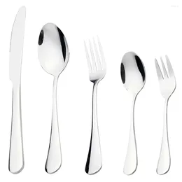 Dinnerware Sets Western Style Stainless Steel Cutlery Set Serving Utensils Steak Knives Silverware
