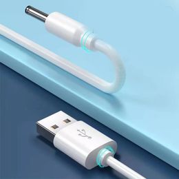 White pure copper multifunctional bold fast charging USB to DC3.5 cable charging cable universal desk lamp audio USB cable