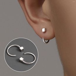 Stud Earrings Men's Stainless Steel For Women Exquisite Earring Piercing Ear Hook Bone Ring Thin Mini Trendy Jewelry Gifts