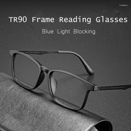 Sunglasses Unisex Vintage Ultralight Reading Glasses Fashion Flexible TR90 Frame Eyewear Men Anti-blue Light Far Sight Presbyopia