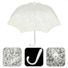 Umbrellas Parasol Lace Umbrella Girl Baby Accessories For Girls Flower Embroidery Parasols Iron