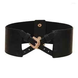 Belts Women Fashion Waist Strap Retro Alloy For Cross Buckle Belt All-match Waistband